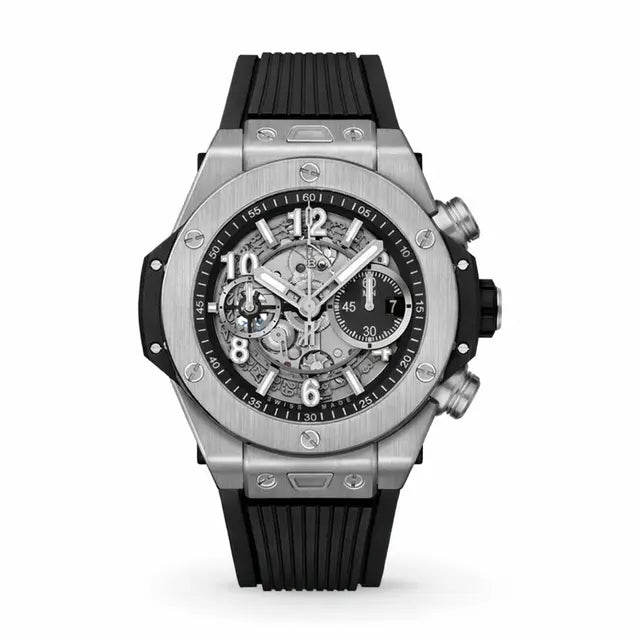 Big Bang Unico Silver Black 44mm